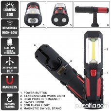 250 Lumen COB LED Worklight Flashlight with Hook & Magnets by Stalwart 564755500